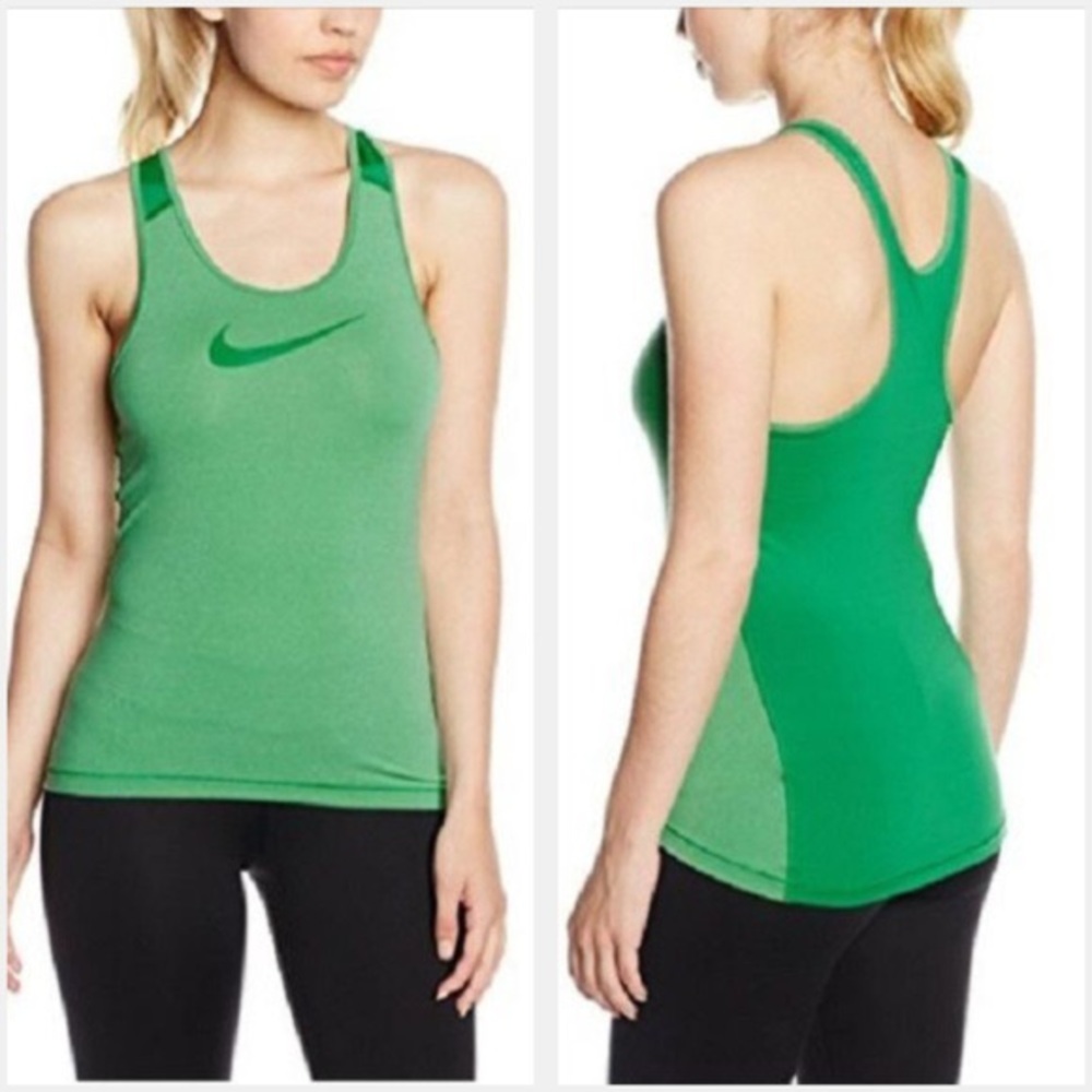 NIKE | Pro Dri-Fit Green Racerback Tank